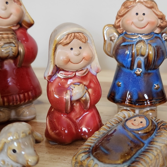 11 PCS Classic Nativity Scene Set Christmas Decor - Picture 4 of 14